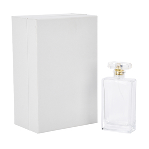 Caja de perfume blanca Premium personalizada, Material reciclado, textura de terciopelo, caja de regalo de embalaje cosmético de lujo - Product Image 2