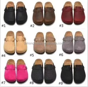 Sabots d'hiver en daim Birkenstock pour femme – Les plus vendus, confortables, plats, avec semelle antidérapante pour l'automne - Product Image 5