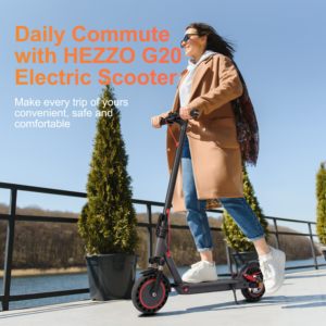 Patinete Eléctrico de Dos Ruedas HEZZO G20, 36V 650W, Aluminio, 10.4AH, Largo Alcance, Digital, Ruedas de 10 Pulgadas, Plegable, 150kg, STOCK UE/EE. UU., G20 Largo Alcance - Product Image 6