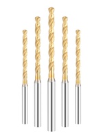 Foret standard en acier rapide à tige droite pour métallurgie des poudres, non centré, ultra-dur, en acier au tungstène et titane, pour perçage