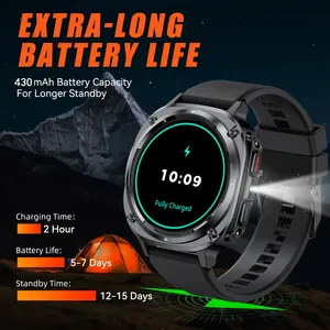Reloj Inteligente S90, Llamadas Bluetooth, Recordatorio de Mensajes, Correa de Acero Inoxidable, Función de Linterna, Compatible con iPhone/Android - Product Image 6