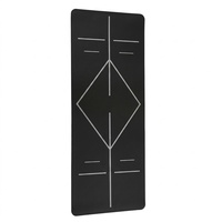 Tapis de yoga en PU personnalisé de qualité clinique 4MM avec système d'alignement pour la rééducation en physiothérapie et la correction biomecanique, tapis de yoga, tapis de Pilates