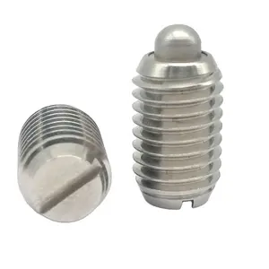 ZQP/ZQS Dongguan Zhengchen Hardware Slotted Drive Short Spring Plunger Stainless Steel M4 to M24 Heavy DIN Plain Flat Head Screw