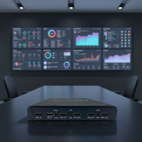 Extenseur multi-écrans industriel, 3x1920x1200 60Hz, utilisation parallèle, pour systèmes de surveillance vidéo