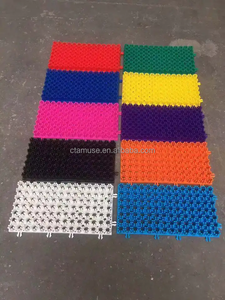 Tapis de piste de ski sèche extérieur, dalles de sol artificielles colorées emboîtables pour le ski à sec en intérieur, pour parcs d'attractions et centres de loisirs - Product Image 5