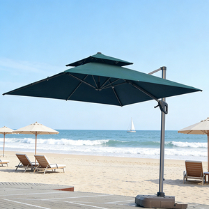 Payung Patio Besar untuk Luar Ruangan dengan Tiang Samping, Alas Air, Gaya Payung Romawi dari Aluminium untuk Taman Restoran - Product Image 4