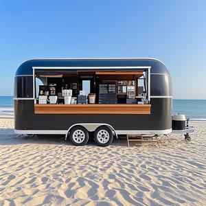 รถลากขายอาหารจากร้านขายขนมมาตรฐานออสเตรเลียร้านพิซซ่าทาโก้แบบพกพา - Product Image 2