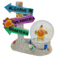 Nouvelles boules de neige en résine Design personnalisé boules de pêche en mer artisanat en résine pour Souvenir océans boule à neige boule de cristal décorative personnalisée
