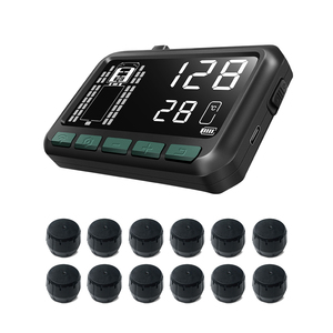 Système de surveillance de la pression des pneus numérique à 12 capteurs en gros, capteurs de pression TPMS pour camions lourds, autobus, remorques 24V >200psi - Product Image 6