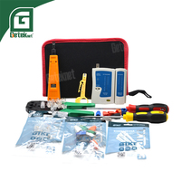 Kit de Herramientas de Red GETEKnet OEM ODM, Juego de Cableado RJ45, Herramientas de Crimpado y Conexión, Kit de Prueba de Pasabilidad, Bolsa/Caja para Comunicación