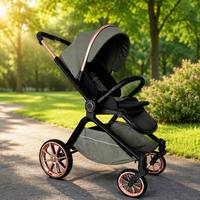 Poussette multifonctionnelle Ningbo Youbei 3 en 1, cadre en aluminium léger, pliable, avec nacelle et siège auto