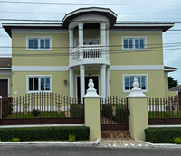 Fenêtres et portes coulissantes en PVC à double vitrage, résistantes aux intempéries, profilés UPVC, pour les Bahamas