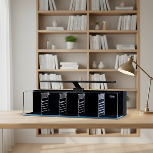 Fabrieksgroothandel Moderne Betta Aquarium Tank 5L Multi Grid Combinatie Klein Glazen Vis Aquarium Filter Onderhoudsvrij Keuken/Woonkamer - Product Image 6