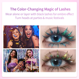 STARSCOLORS Bandejas de Pestañas Preformadas Estilo <span class=keywords><strong>Manga</strong></span>, con Punta Dorada en Forma de Torre y Efecto Espiga, para Injerto de Pestañas - Product Image 3