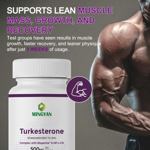 Turkesterona 500mg (20% Estandarizada) en Cápsulas para Hombres Adultos, Apoyo para el Crecimiento Muscular y la Energía, Recuperación Post-Entrenamiento, Libre de Crueldad Animal y OMG - Product Image 1