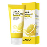 OEM, gel exfoliant et pétillant au citron, nettoyant en profondeur éclaircissant, élimine les peaux mortes, adoucit la peau à chaque utilisation pour les Africains