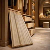 Meubles de rangement latéraux en bois massif peuplier, finition UV, rainurés, assemblés par joint de doigt, qualité AA, taille personnalisée pour meubles, cuisine, hôtel
