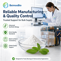BeimooBio Poudre de Stévia Reb M 98% Haute Douceur Emballage en Fût Édulcorants pour Boissons et Compléments Alimentaires