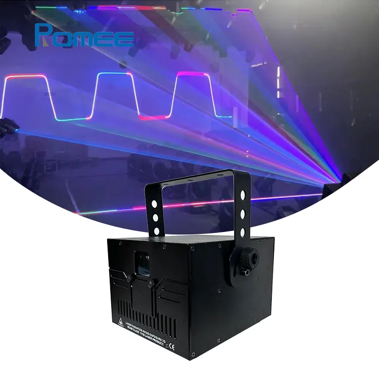 5W Vollfarb-RGB 3D-Animations-Laserlichtprojektor mit 256 Mustern für Disco Club Party-Bühnen licht