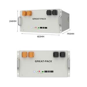 Módulo de Batería de Litio Híbrida Apilable para Montaje en Rack, 51.2V 314Ah, 16kWh, para Sistemas de Energía Solar - Product Image 1