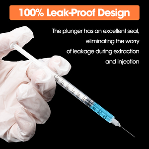 <span class=keywords><strong>Jeringa</strong></span> Hipodérmica Desechable <span class=keywords><strong>de</strong></span> Seguridad para <span class=keywords><strong>Insulina</strong></span> Animal, <span class=keywords><strong>100</strong></span> UI, Estéril, 1 ml / 0.5 ml, con Aguja Fija 29/30G - Product Image 5