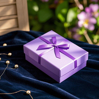 Boîte cadeau rigide personnalisée boîte cadeau en papier boîtes à bijoux d'emballage boîte cadeau rose de luxe pour mariage