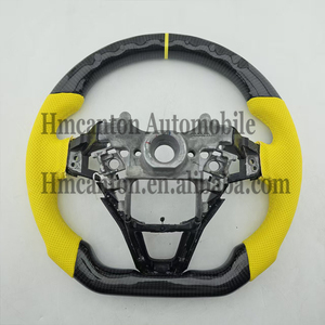 Brand New Yellow Leather Carbon Fiber Grip <b>Steering</b> <b>Wheel</b> <b>for</b> Honda Accord 10th Generation Car <b>Steering</b> <b>Wheel</b> - Product Image 2