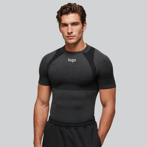 Nuova Maglietta Sportiva da Corsa e Fitness, Traspirante, Compressiva, a Maniche Corte, per Uomo - Product Image 2