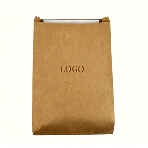 Sacs d'expédition en papier kraft épais avec logo personnalisé, enveloppes extensibles de grande taille pour vêtements tissés - Product Image 1