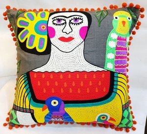 Fundas de cojín decorativas de alta calidad, trabajo exótico - Product Image 1