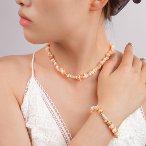 Superventas transfronterizo, serie amarilla fresca y delicada para mujer, cuerdas de cuentas de piedra Natural con múltiples opciones, collar DIY - Product Image 3