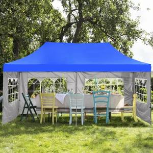 Tienda de campaña al aire libre con <span class=keywords><strong>cortinas</strong></span> laterales de doble capa para protección contra el viento impermeable <span class=keywords><strong>3x3</strong></span> pabellón de barbacoa de jardín - Product Image 5