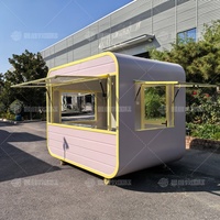 Remorque alimentaire mobile pour restauration rapide, hot-dogs, glaces, snacks, bonbons, chips, résistante à la rouille pour utilisation en extérieur