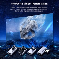 Adaptador OEM/ODM de 240W 40G 8K, USB Tipo C Macho a USB 3.1 Hembra, OTG, Transmisión de Datos y Energía para Laptop, Nuevo
