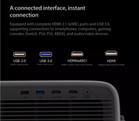 Proyector Láser Tricolor 4K Dolby Vision 3D Dangbei X7 Max con Zoom Óptico, Cine en Casa, 240HZ Alta Frecuencia de Actualización, 3400ISO Alto Brillo