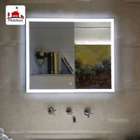 Lámpara LED Rectangular Moderna para Baño, con Sensor de Movimiento, Funcional, con Radio, Iluminación, IP66, Impermeable, para Uso en Hoteles, 800x600