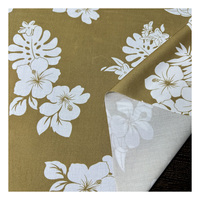Tissu en rayonne pour vêtements, motif tropical polynésien imprimé numériquement, 100% viscose tissée, tissus polynésiens pour vêtements