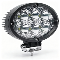 Nouvelle lampe de travail LED Ellipse 6,4 pouces 60W, étanche IP68, 12-48V, 4320lm, lampe auxiliaire de conduite, tout-terrain, voiture, camion, chariot élévateur, machinerie