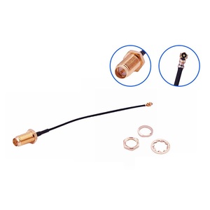 สายเคเบิล <span class=keywords><strong>U</strong></span>.FL ต่อ SMA ตัวเมียแบบ Bulkhead Pigtail ขนาด 1.37 มม. โคแอกเชียล 50 โอห์ม ชุบทอง สำหรับสายอากาศ Wi-Fi LTE GPS - Product Image 4