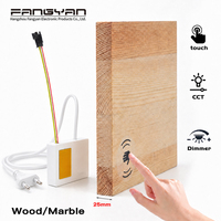 Interruptor Táctil Oculto con Sensor de 110V/220V, Regulador de Intensidad Táctil, Interruptor de Luz LED de 12V para Muebles, Armarios, Instalación Invisible