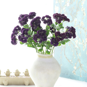 S1016 Nhân Tạo Tú Cầu Trái Cây 3-Đầu Knorr Hoa Sắp Xếp Chất Liệu <span class=keywords><strong>Mi</strong></span> <span class=keywords><strong>Zi</strong></span> Trái Cây Hoa Giả Cho Đám Cưới Trang Trí Nội Thất - Product Image 3