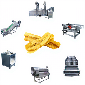 Chaîne de production de chips de <span class=keywords><strong>banane</strong></span> <span class=keywords><strong>plantain</strong></span> frites 100 <span class=keywords><strong>kg</strong></span>/h en acier inoxydable SUS304 avec épaisseur de découpe réglable - Product Image 5