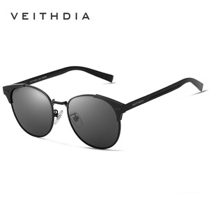 Veithdia Sunglasses Aluminum Magnesium Frame Blue <b>Mirror</b> Lens UV400 Protection Unisex Outdoor Use - Product Image 3