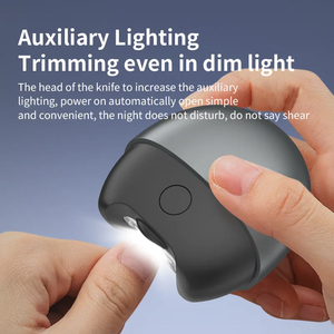 Coupe-ongles électrique automatique avec lumière et réservoir de récupération des débris, rechargeable, adapté aux bébés, aux personnes âgées et aux adultes - Product Image 6