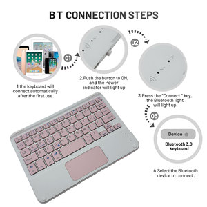 <span class=keywords><strong>Teclado</strong></span> Inalámbrico Portátil Recargable Delgado de 59 Teclas y Panel Táctil con Diseño Ergonómico de Material Plástico <span class=keywords><strong>para</strong></span> - Product Image 6