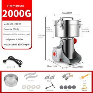 Mesin penggiling kopi biji beras elektrik, mesin penggiling kopi bubuk kering - Product Image 5