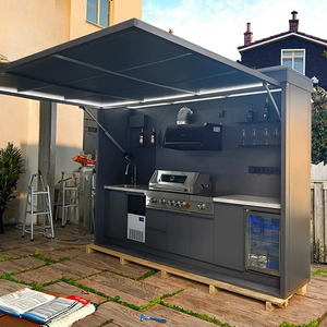 Conjunto de <span class=keywords><strong>Cocina</strong></span> para Exteriores con Barbacoa y Refrigerador, Cocinas Exteriores con Parrilla, Conjunto Completo, Isla de <span class=keywords><strong>Cocina</strong></span> para Exteriores - Product Image 4