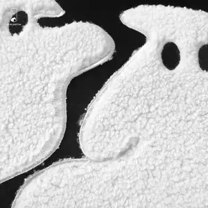 50*30 см Хэллоуин белый призрак пэчворк Декор Наволочка для подушки черный бархатный пользовательский чехол для подушки