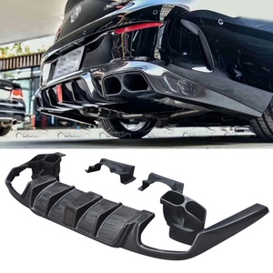 ดิฟฟิวเซอร์คาร์บอนสำหรับ Mercedes Benz E Class Coupe C238 E53 E63s  ลิ้นกันชนหลังทรงดาบพร้อมปลายท่อไอเสีย - Product Image 1