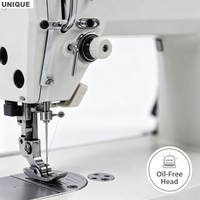 Machine à coudre industrielle UNIQUE GC-ML1 à point noué, informatisée, à entraînement direct, sans huile, haute vitesse 5000 points par minute